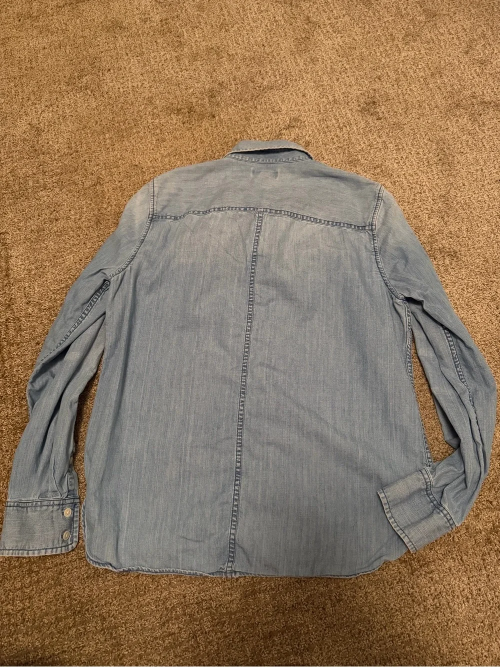 J. Crew Light Blue Denim Button-Down Shirt